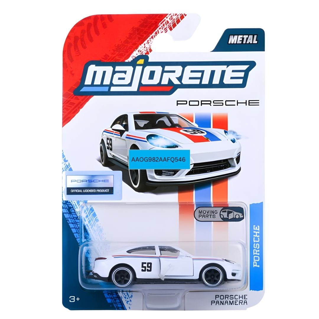 Majorette Porsche Premium Cars 6-Assortment Die-Cast Vehicle Collection | Panamera, Porsche 917, Porsche 911 Carrera RS 2.7, Porsche 911 Carrera S & GT3 Cup (992) | Metal Cars with Moving Parts | 1:64 Scale | Ages 3+
