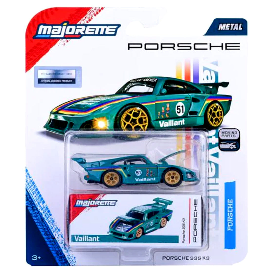 Majorette Porsche 935 K3 Vaillant Die-Cast Metal Toy Car with Opening Parts | Official Porsche Licensed Collectible Vehicle for Kids 3+ Years