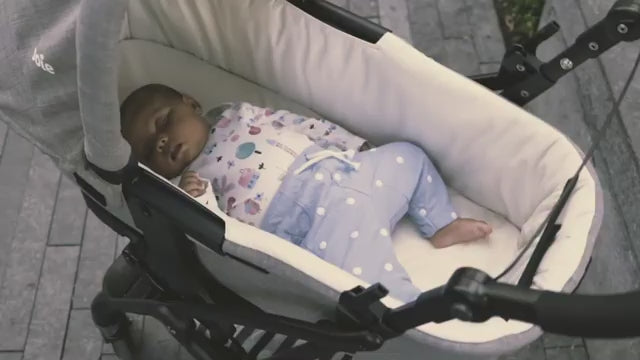 Joie Tourist Lightweight Baby Stroller – Flat Reclining Seat | One-Hand Fold | Travel System Compatible with Rain Cover, Travel Bag & Adapters | Lightweight Stroller for 0 to 3 Years (Upto 15Kg) – Shale