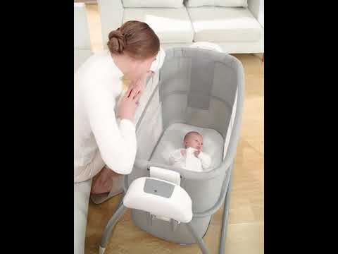 Mastela Deluxe 4-in-1 Swing & Bassinet | Bluetooth Enabled Automatic Baby Cradle, Bedside Sleeper & Playard | 5 Swing Speeds, 15 Melodies & Mosquito Net | Birth to 13.6kg | Available in 3 Different Colors