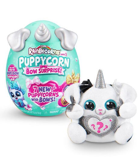 Zuru Rainbocorns Puppycorn Bow Surprise - 10+ Surprises Inside, Collect All 7 Puppycorns - MINIMEE KIDS
