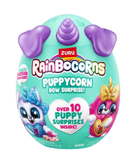 Zuru Rainbocorns Puppycorn Bow Surprise - 10+ Surprises Inside, Collect All 7 Puppycorns - MINIMEE KIDS