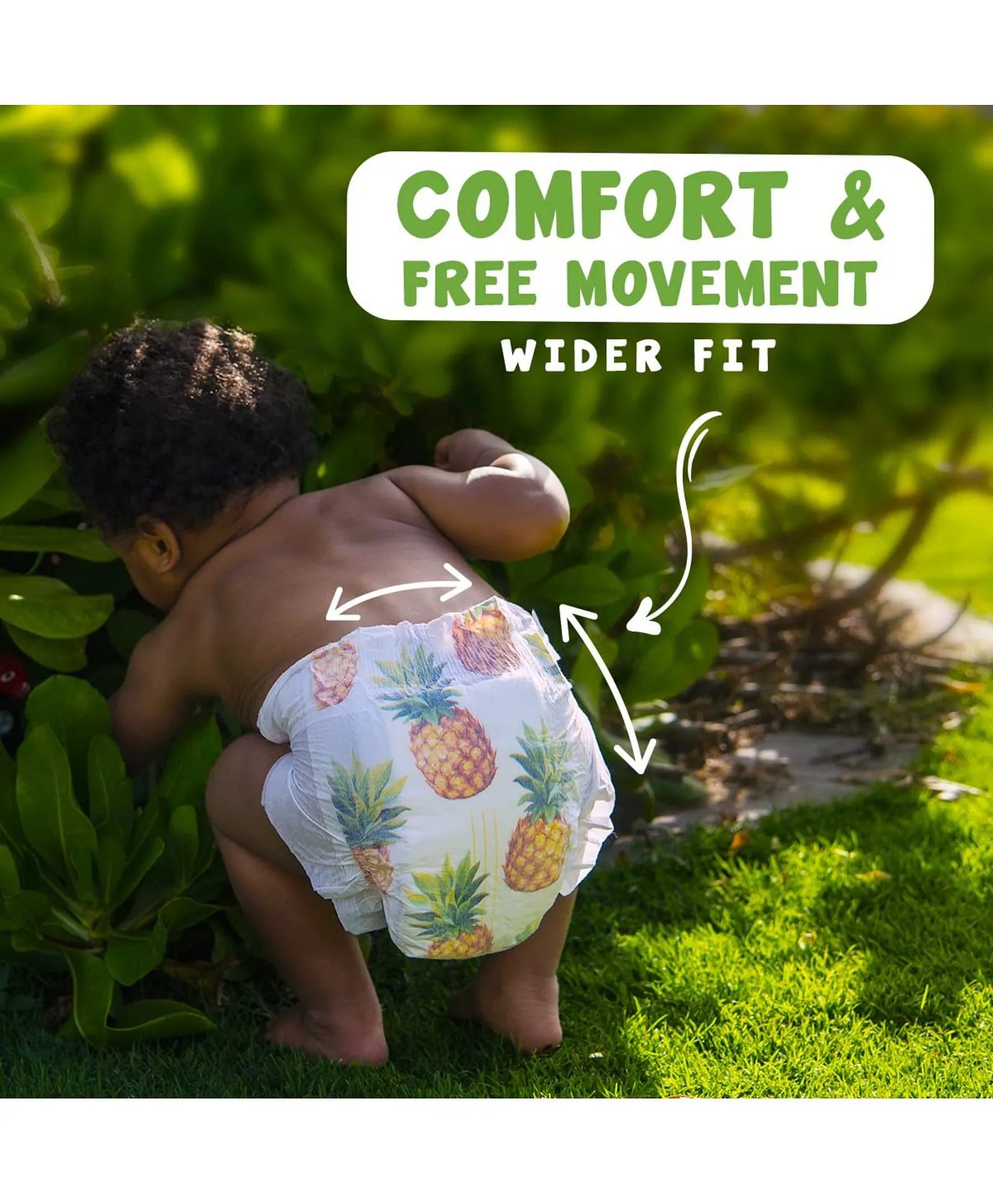 PureBorn Organic Bamboo Diapers Size 2 (3–6 kg) – 32 Pcs | Ultra-Soft, Hypoallergenic, Eco-Friendly & Leak-Proof Baby Diapers