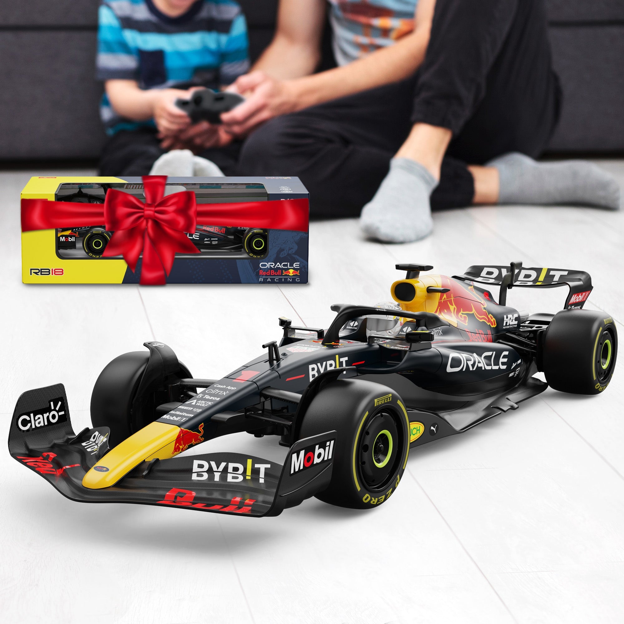 Rastar Oracle Red Bull Racing RB18 RC Car – 1/12 Scale Licensed Formula 1 Remote Control Toy Car with 2.4GHz Controller, Realistic Detailing & Stickers – Official F1 Merchandise for Kids & Collectors