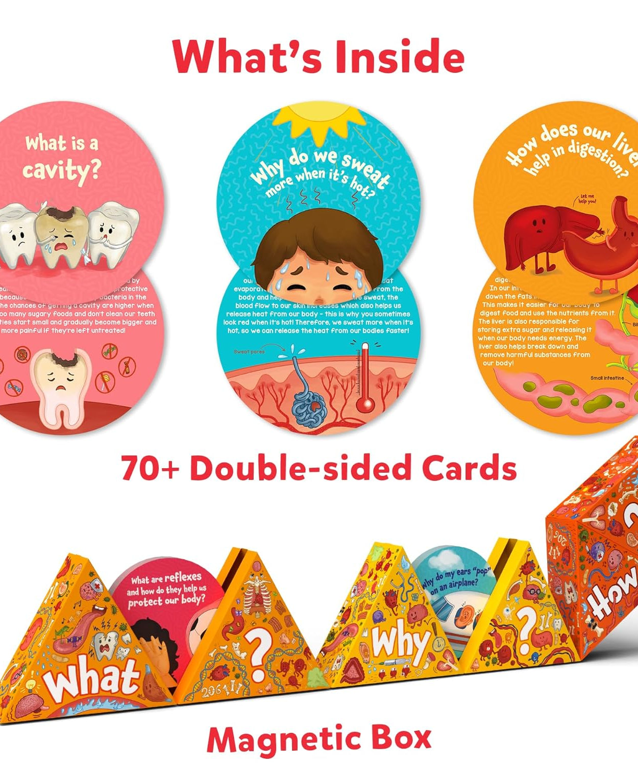 Skillmatics Science Snippets: The Human Body | Fun Educational Game for Ages 7+ | 70+ Interactive Cards for STEM Learning