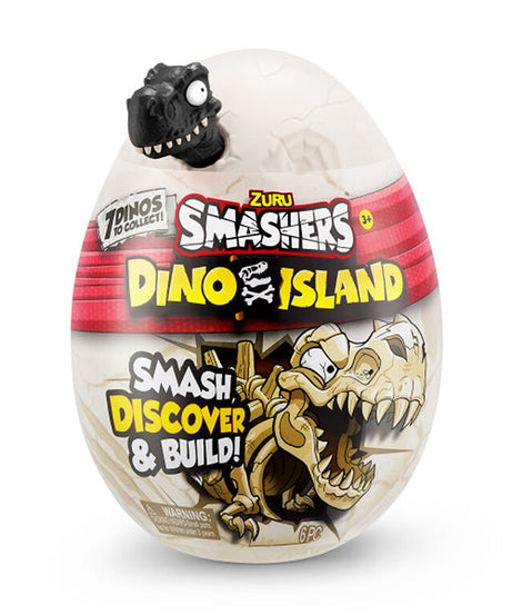 Zuru Smashers Dino Island Nano Egg - Smash, Discover & Build with 7 Dinos to Collect, Prehistoric Adventure, for Ages 3+