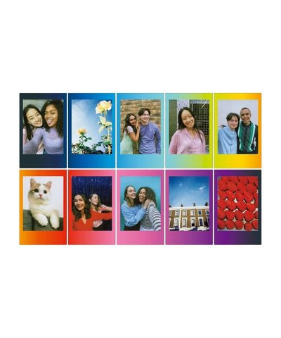 Fujifilm Instax Mini Rainbow Instant Film – 10 Sheets | Vibrant Credit Card-Size Prints | Compatible with All Instax Mini Cameras & Printers | High-Gloss Finish