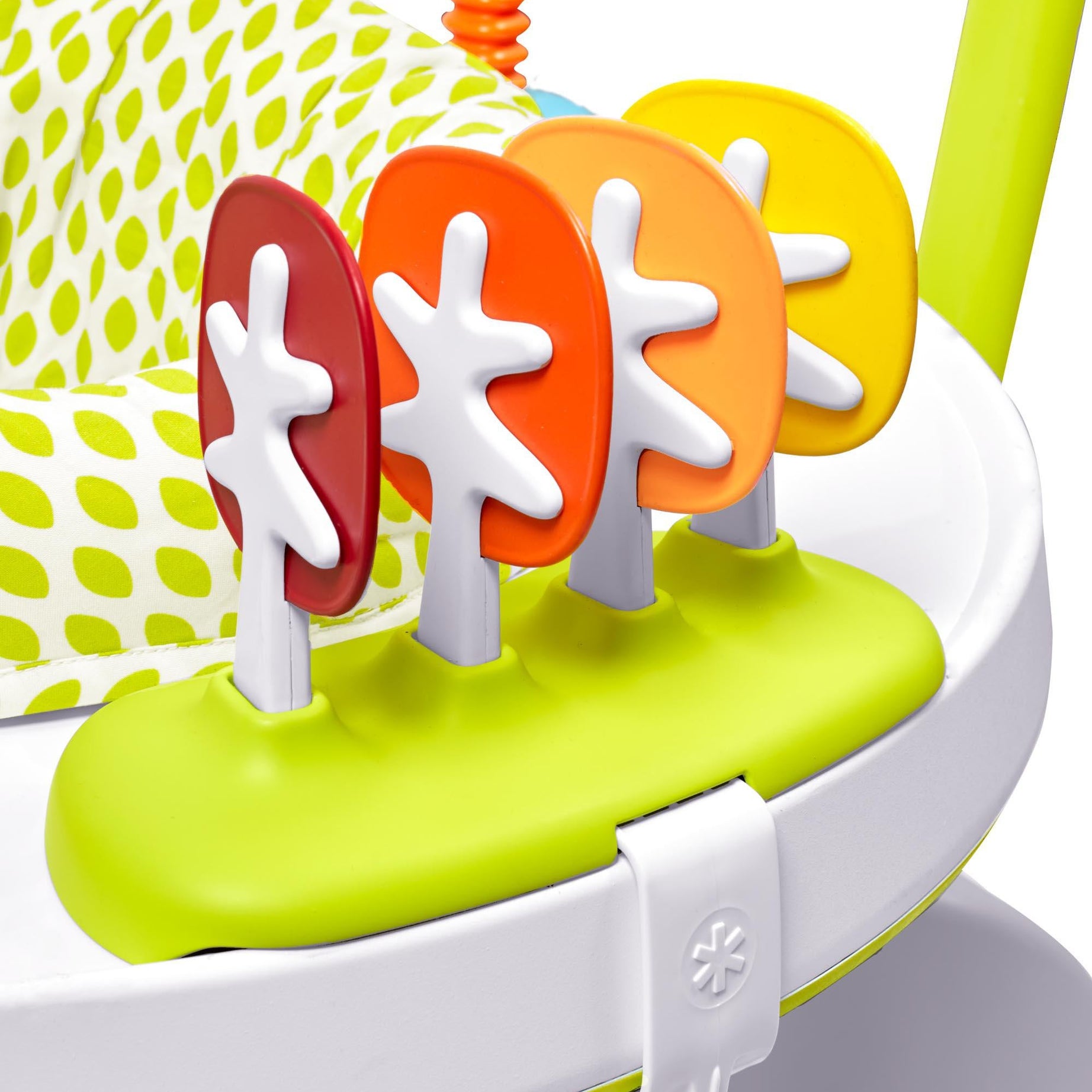 Skip Hop Explore & More Jumpscape Fold-Away Jumper with Light-Up Cloud Bounce Counter & 20+ Developmental Activities | Foldable Baby Activity Center | 360° Rotating Seat | JPMA Certified