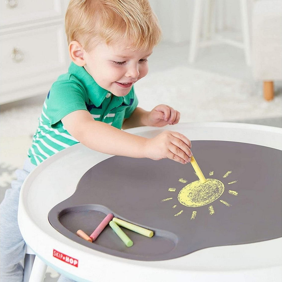 Skip Hop Silver Lining Cloud Baby’s View 3-Stage Activity Center | 25+ Developmental Activities | Sit, Swivel & Play to Table Mode | Light-Up Piano, Discovery Window | 4M+