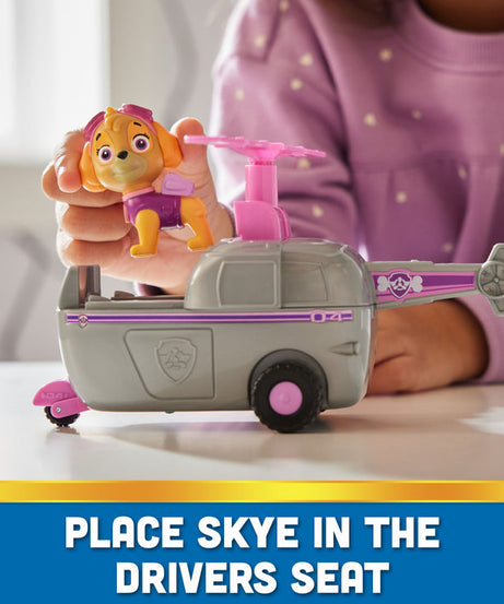 PAW Patrol Skye’s Helicopter - Eco-Friendly Toy Vehicle with Collectible Skye Action Figure for Kids Aged 3 and Up - Perfect for Imaginative Play and Rescue Missions