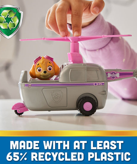PAW Patrol Skye’s Helicopter - Eco-Friendly Toy Vehicle with Collectible Skye Action Figure for Kids Aged 3 and Up - Perfect for Imaginative Play and Rescue Missions