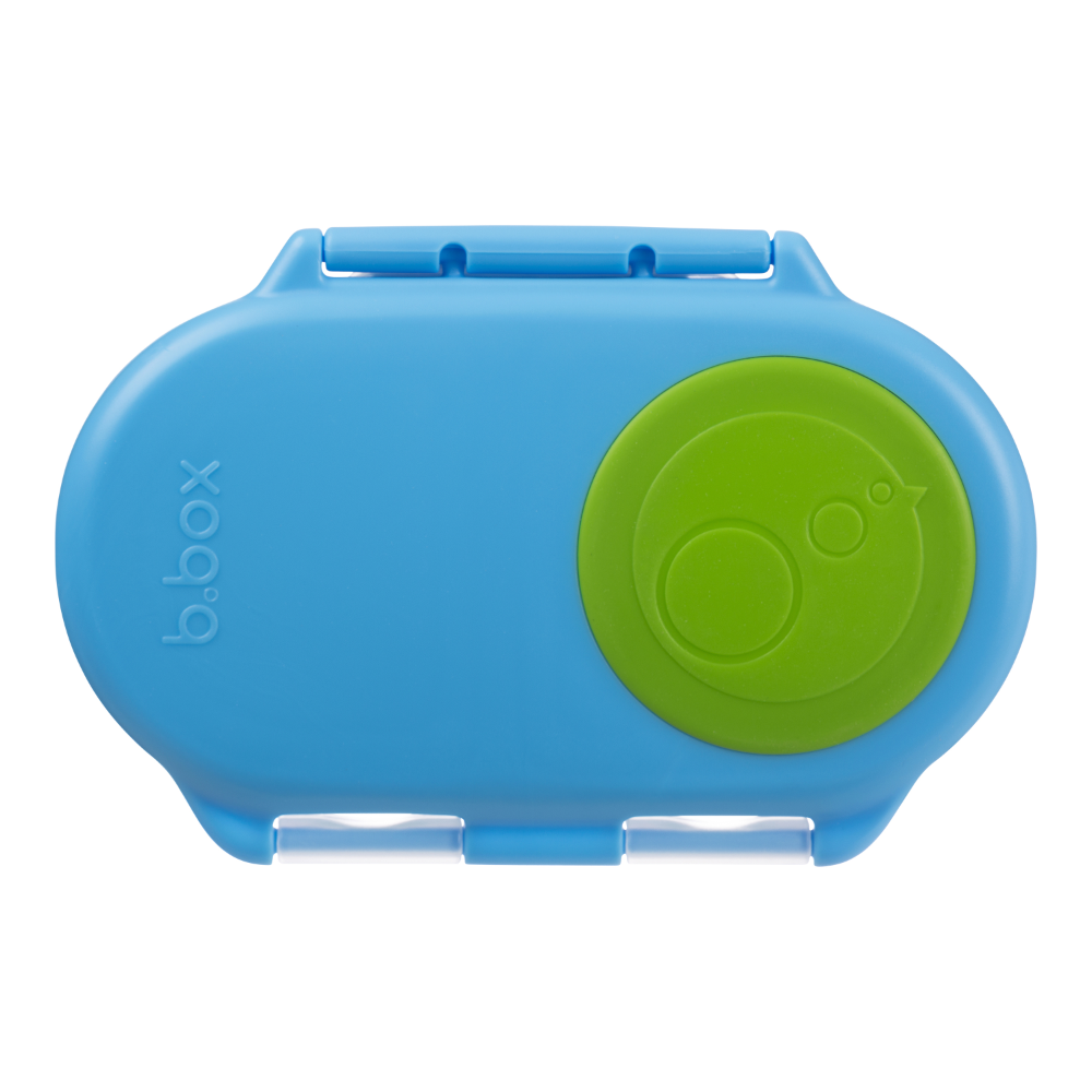b.box Snackbox 350ml | Leak-Proof Toddler Snack Container with Flexi Whole Fruit Holder | 12m+ Travel & School Friendly | BPA-Free, Microwave & Freezer Safe - MINIMEE KIDS