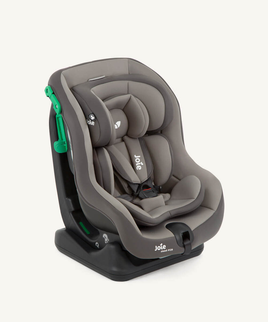 Joie Steadi™ R129 i-Size Car Seat | Birth to 4 Years (40-105cm) | Tri-Protect™ Headrest with Intelli-Fit™ Memory Foam | 4 Recline Positions & Side Impact Security | Available in Shale, Cobblestone & Moon Rock - MINIMEE KIDS