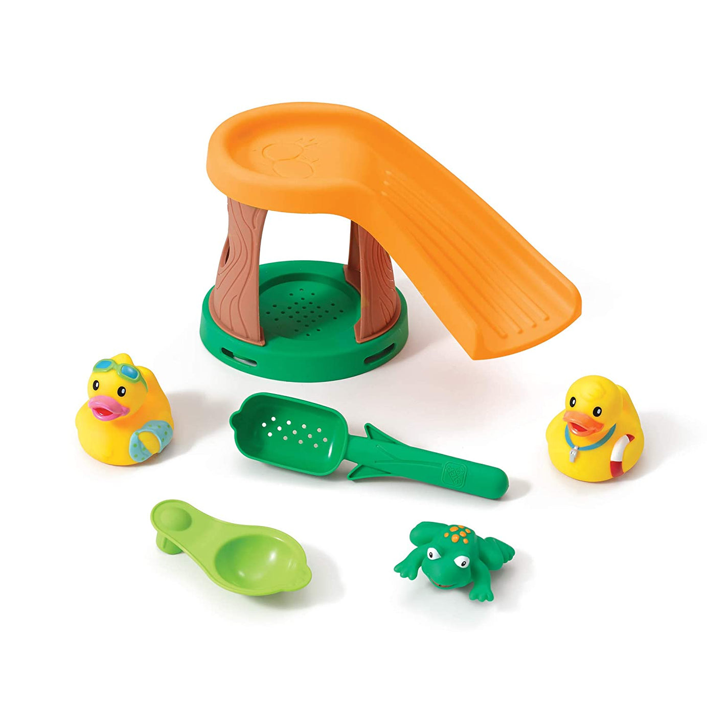 Step2 Duck Pond Water Table for Toddlers | Pond-Themed Sand & Water Play Table with Slide, Spinner & Duck Toys | For Ages 1½ Years and Up