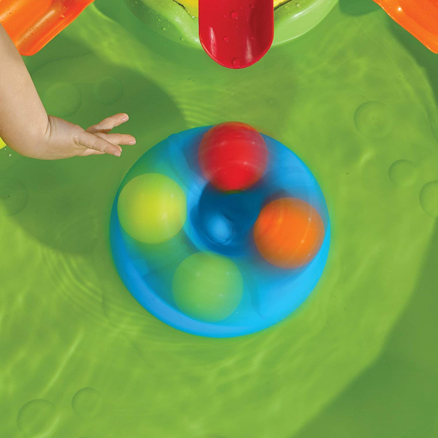 Step2 Busy Ball Play Table - Sand & Water Sensory Activity Center with 10 Balls & Flippers | Indoor & Outdoor Toddler Water Table with Ramps & Chute - MINIMEE KIDS