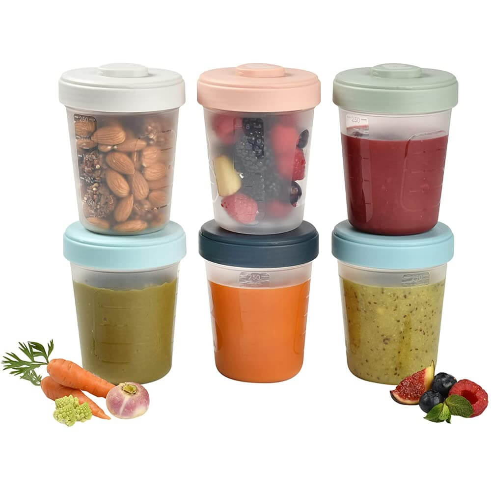 Beaba Toddler Food Storage Set 6 Clip Portions - 6*250ml