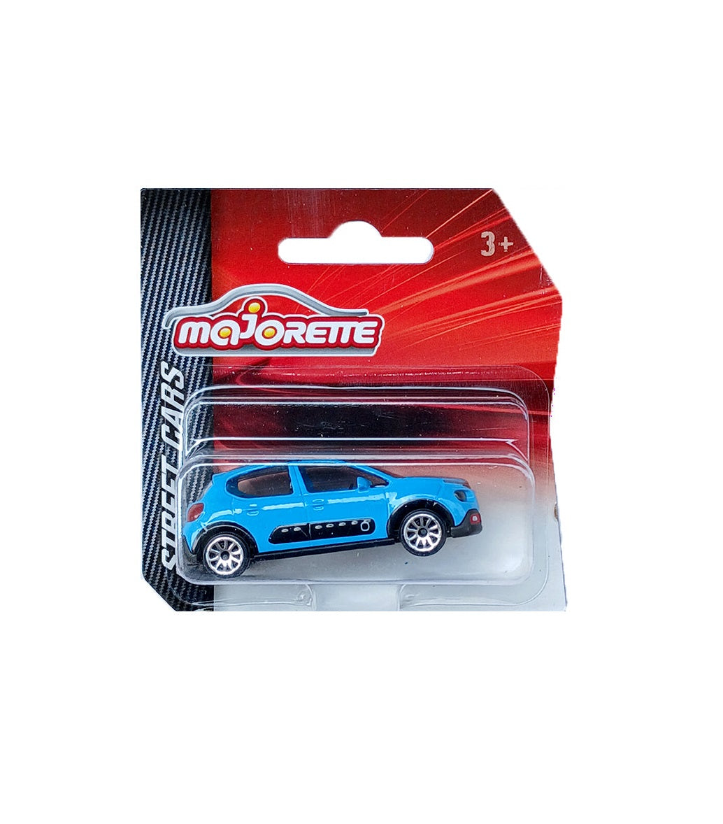 Majorette Street Cars Citroën C3 Officially Licensed Blue Die-Cast Metal Toy Car | Realistic 1:64 Scale Model with Suspension for Kids and Collectors Aged 3+