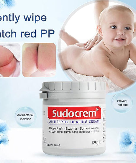 Sudocrem Antiseptic Healing Cream – Multi-Purpose Skin Protection for Nappy Rash, Eczema, Acne & Minor Burns | Now Available in 60g, 125g & 250g | Imported from UK (Ireland)