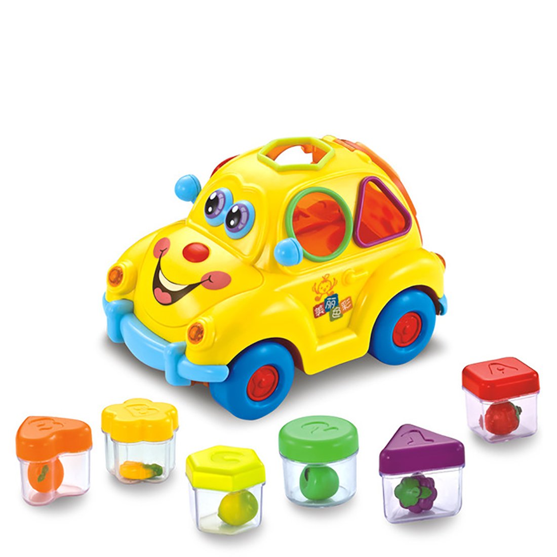 Hola Super Fun Fruit Car - Interactive Shape Sorter & Learning Toy for Toddlers 18M+