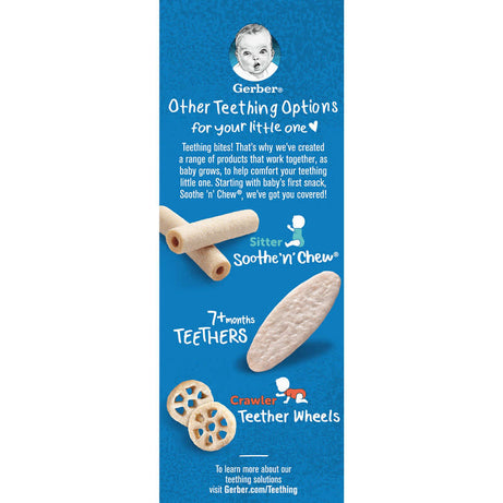 Gerber Snacks for Baby Teethers Strawberry Apple Spinach | Gentle Teething Wafers for 7+ Months