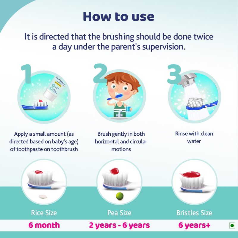 Chicco Mix Fruit Toothpaste for 12 Months to 6 Years Kids - 50g