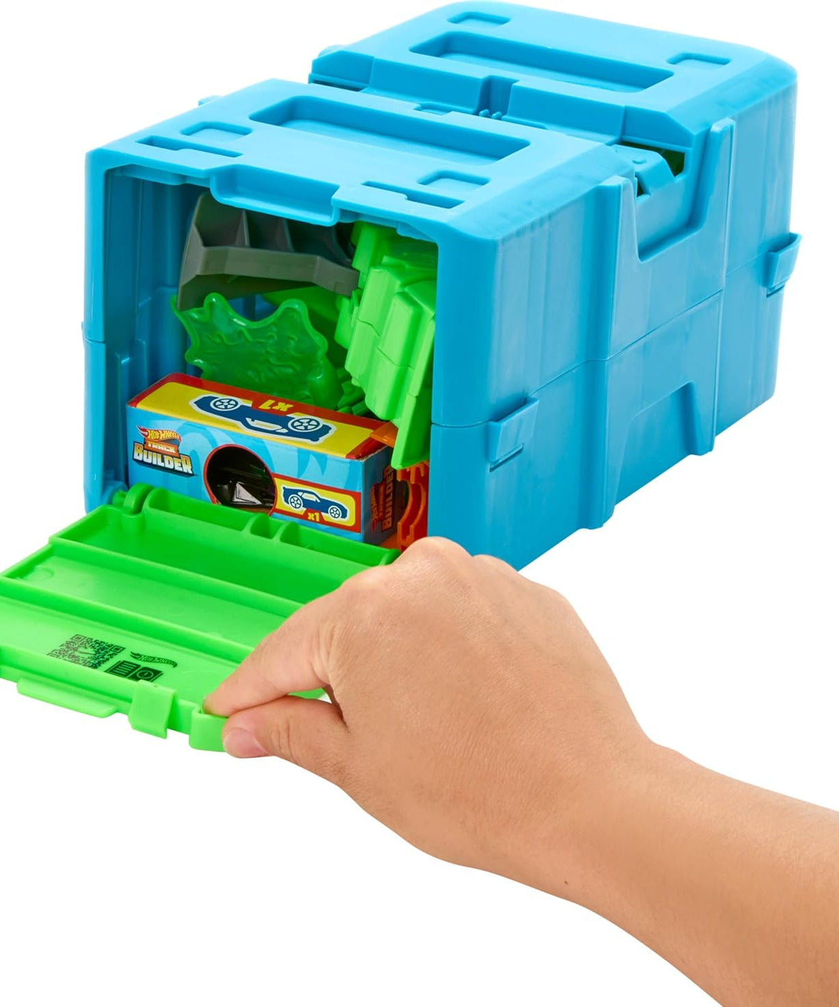 Hot Wheels Track Builder Toxic Super Jump Track Set – Includes 1 Hot Wheels Vehicle – For Kids 4+ Years