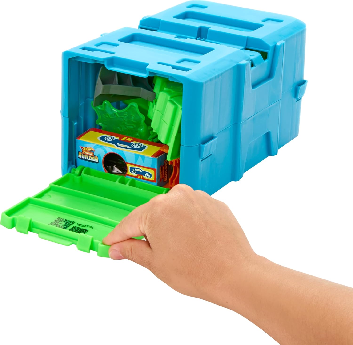 Hot Wheels Track Builder Toxic Super Jump Track Set – Includes 1 Hot Wheels Vehicle – For Kids 4+ Years