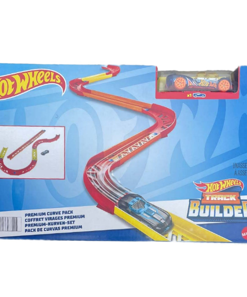 Hot Wheels Track Builder Premium Curve Pack unassembled for 4+ Years - MINIMEE KIDS