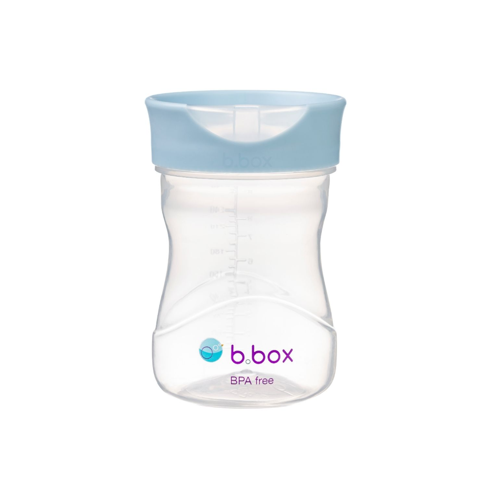 B.Box Training Cup (240ml) | Smart Toddler Transition Cup with Visual Water Window | Stage 3 Open-Cup Learning | BPA-Free & Modular Design | Available in Blush Pink, Sage Green, Ocean Blue - MINIMEE KIDS