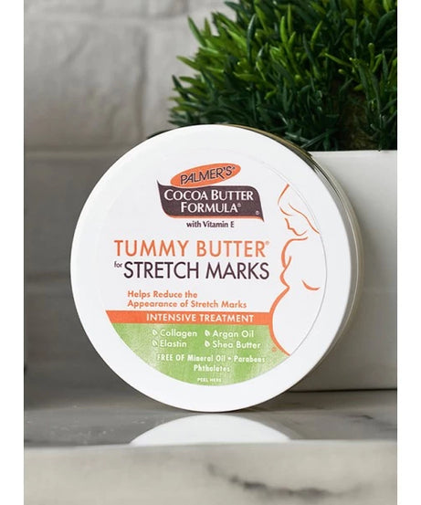 Palmer’s Cocoa Butter Formula Tummy Butter for Pregnancy Stretch Marks – 125g | Intensive Nighttime Moisturizer with Vitamin E, Argan Oil & Collagen for Skin Elasticity & Scar Reduction - MINIMEE KIDS