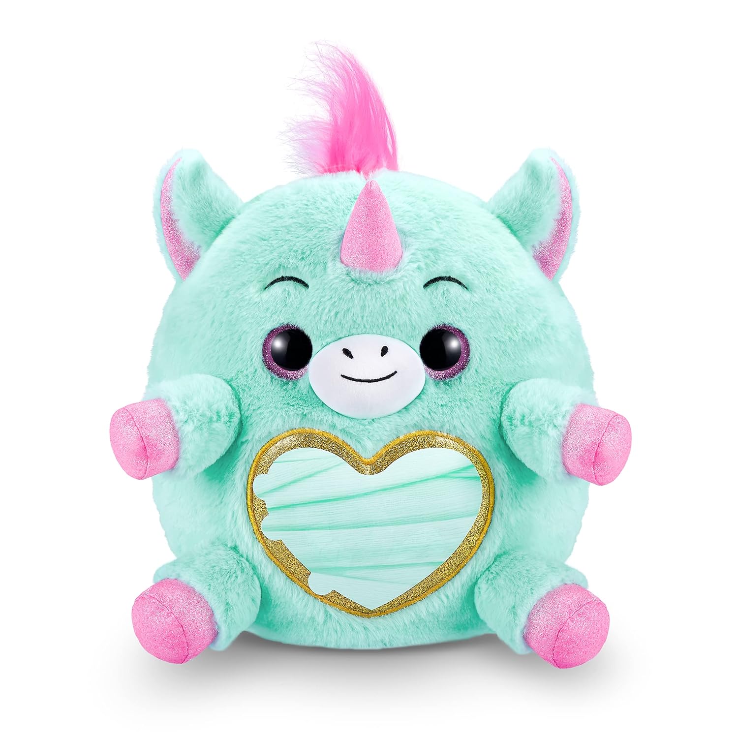 Rainbocorns Unicorn Rescue Surprise, Disco - Collectible Plush in Giant Egg with Over 25 Magical Surprises Inside, 35 cm Cuddle Plush Stuffed Animal, Rings, Stickers, and Wearable Accessories - MINIMEE KIDS