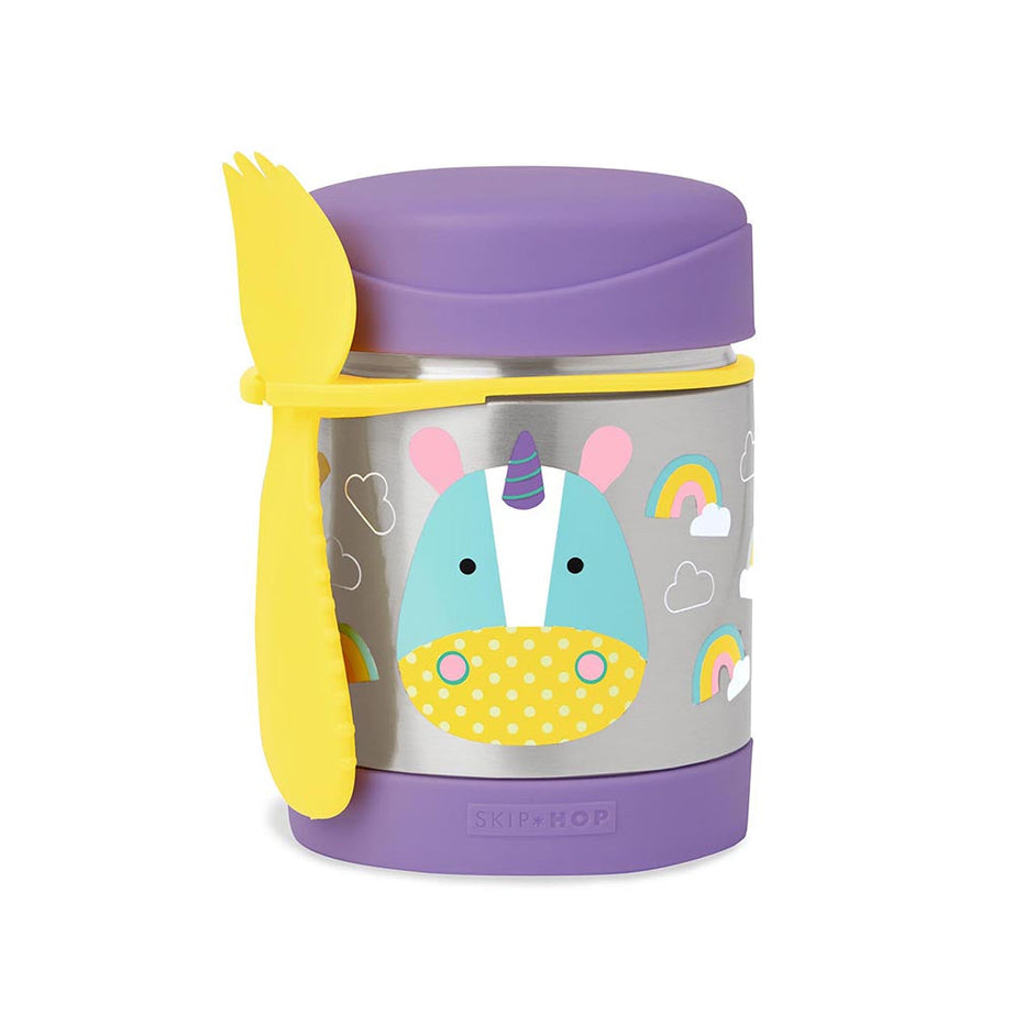 Skip Hop Zoo Insulated Stainless Steel Food Jar | BPA Free, 325ml, Keeps Food Cold for 5 Hours & Warm for 7 Hours