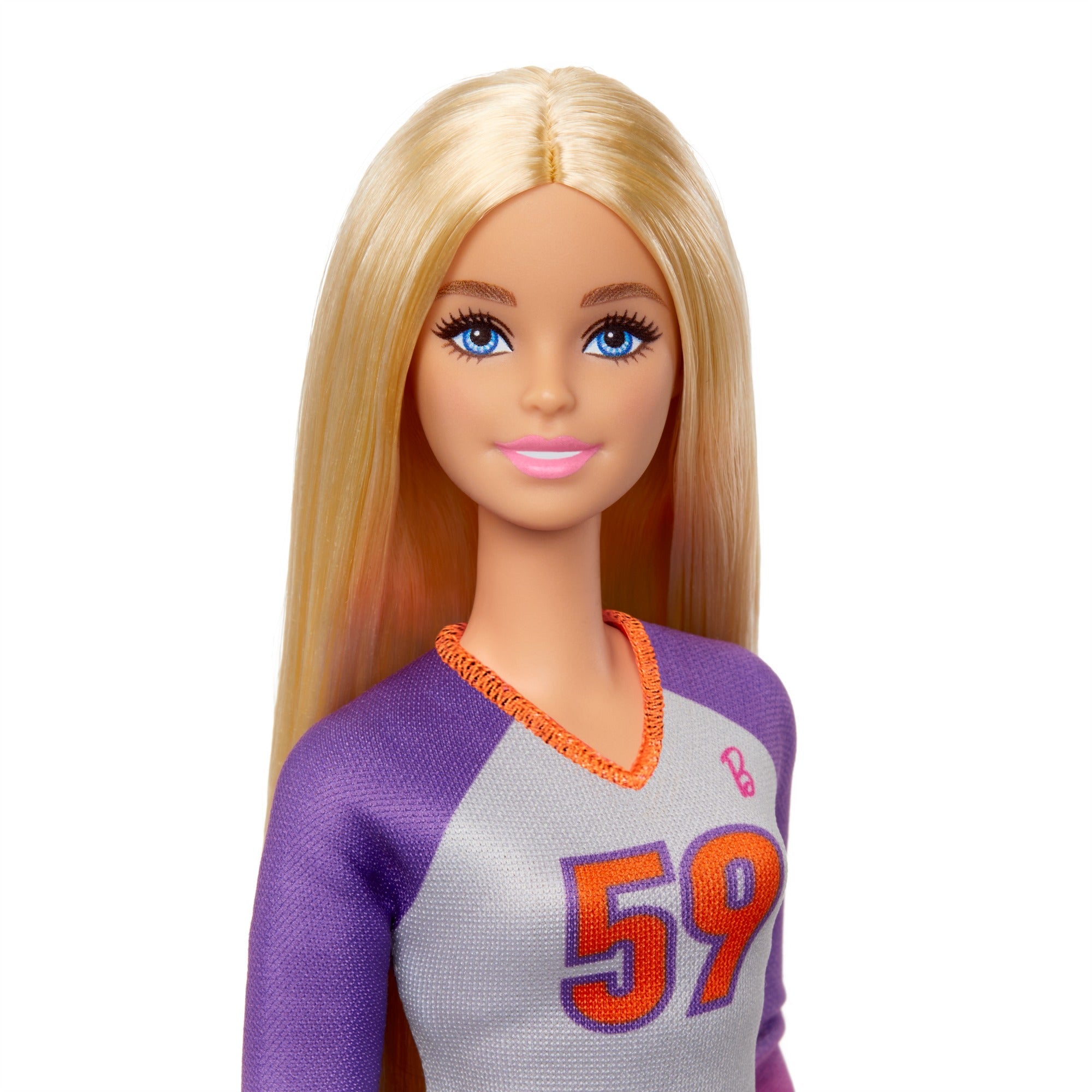 Barbie Made to Move Career - You can be Anything Volleyball Player Doll with Uniform, Ball & 22 Flexible Joints for Realistic Poses – Sports Doll for Kids 3+ Years | HKT72