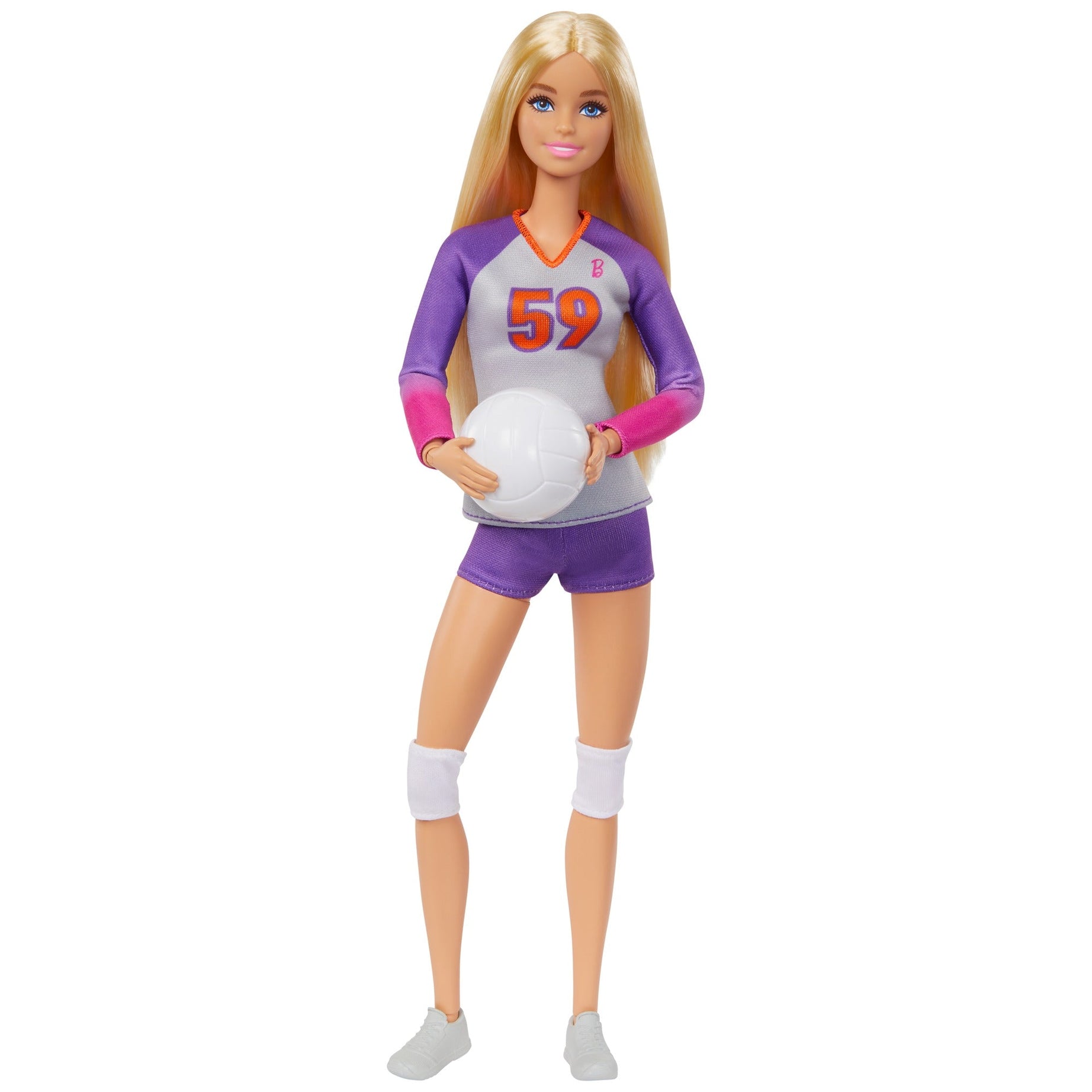 Barbie Made to Move Career - You can be Anything Volleyball Player Doll with Uniform, Ball & 22 Flexible Joints for Realistic Poses – Sports Doll for Kids 3+ Years | HKT72