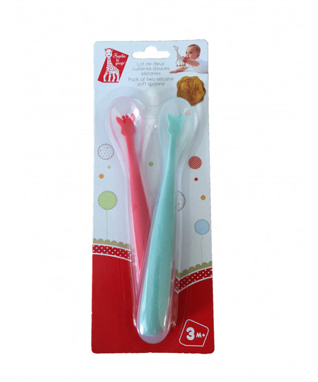 Sophie La Girafe Soft silicon spoons - Pack of 2 - MINIMEE KIDS