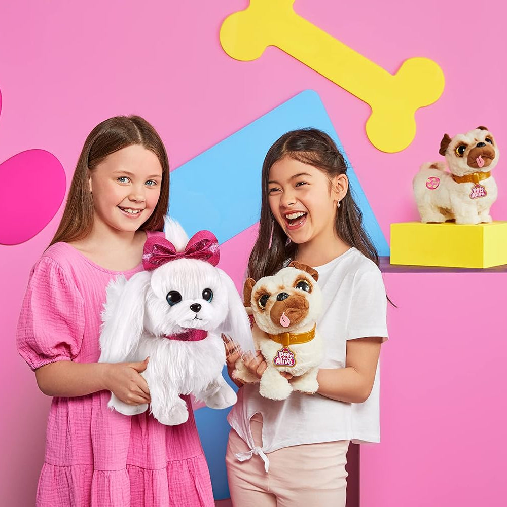 Zuru Pets Alive Lil Paw Paw The Walking Puppy - Interactive Walking and Barking Puppy Plush Toy for Kids 3+ Years