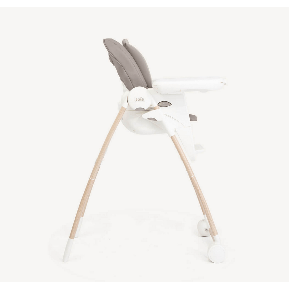 Joie Multiply 6-in-1 Convertible Highchair | Baby to Toddler Booster & Play Table | Adjustable Height & Recline | 6m-6y - Walnut Wood