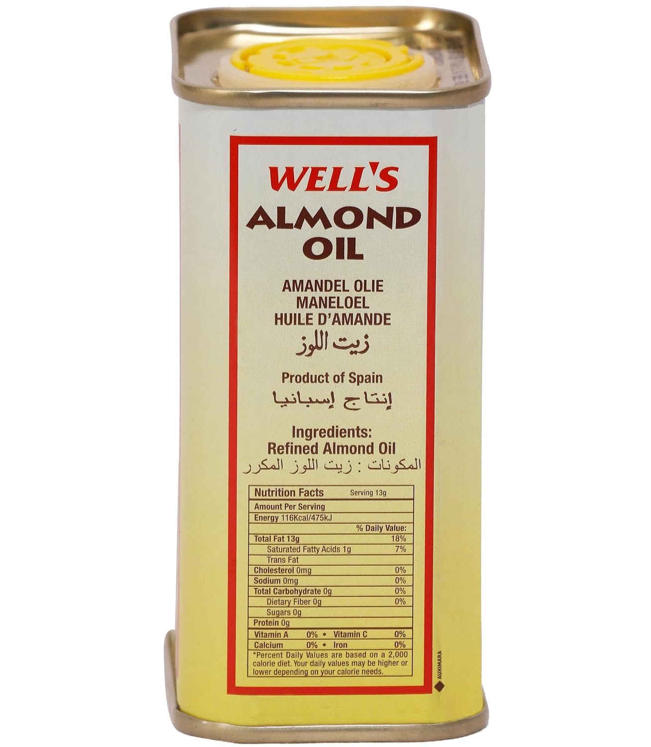 Well's Almond Oil Packed and Imported from Spain - 175ml