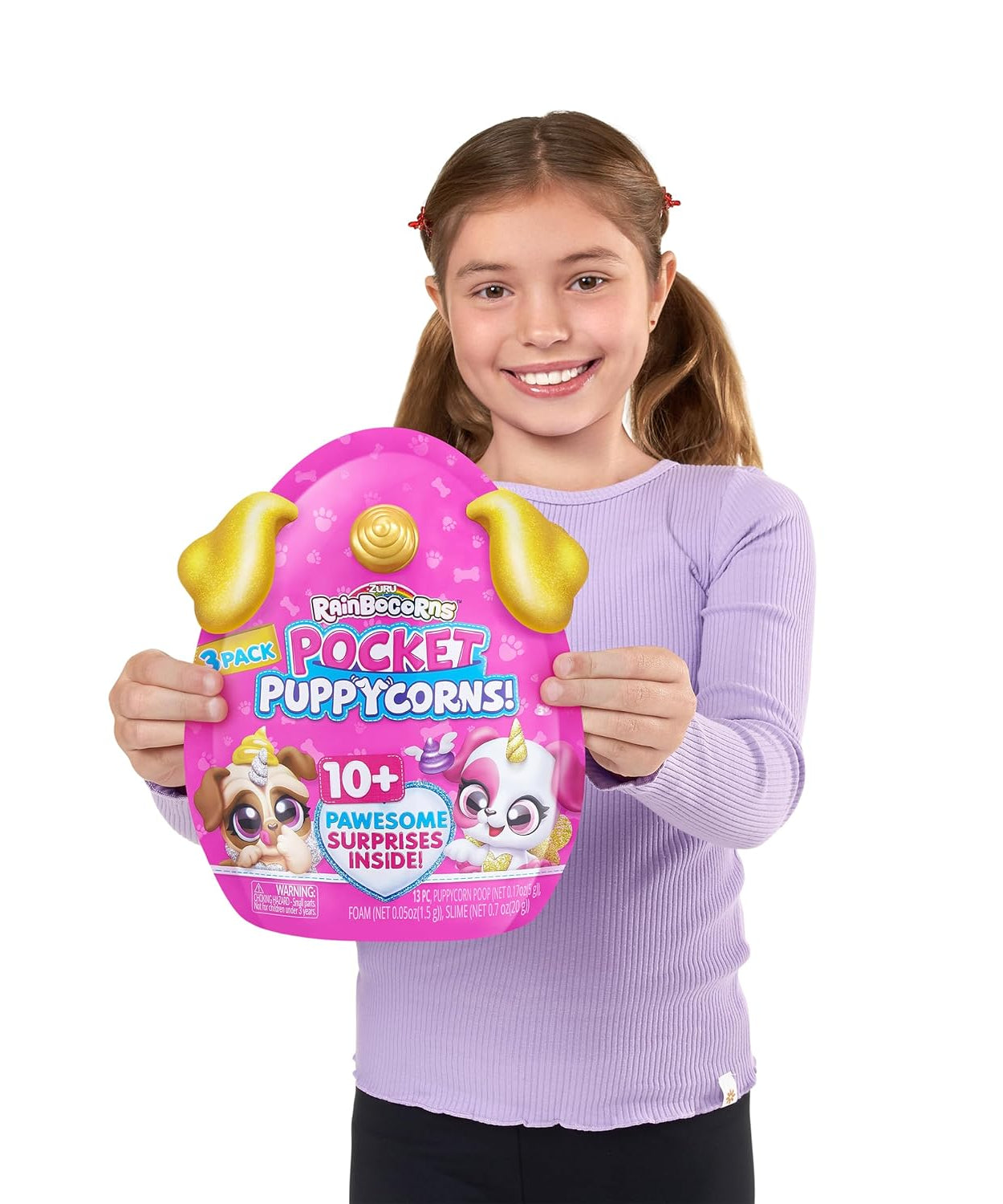Zuru Rainbocorns Pocket Puppycorns - Over 10 Pawesome Surprises Inside! 13pc Set for Ages 3+ - MINIMEE KIDS