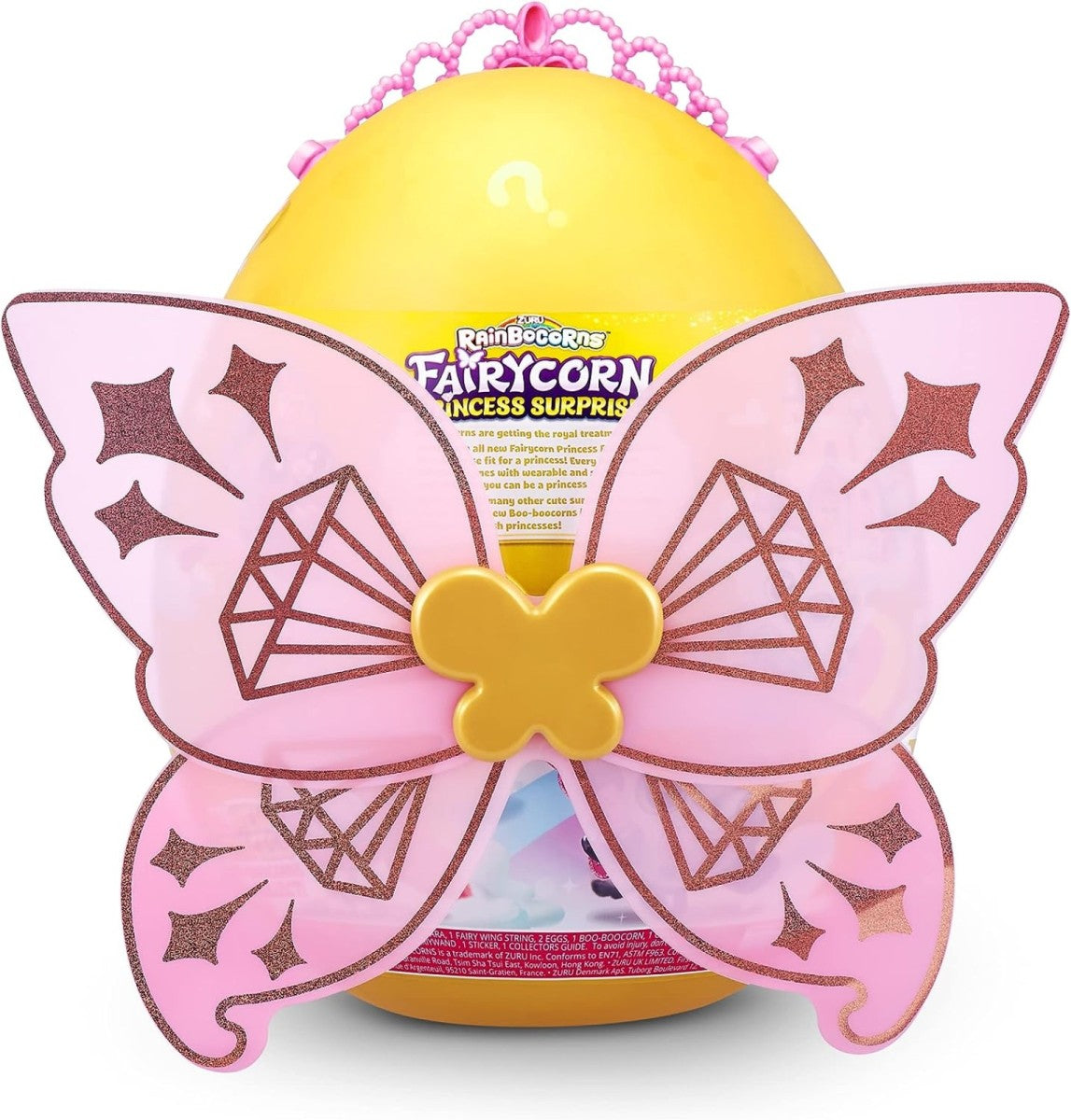 ZURU Rainbocorns Fairycorn Princess Surprise (Bunny) - 11" Collectible Plush Stuffed Animal with Wearable Fairy Wings, Magical Fairy Princess, Ages 3+ for Girls and Children