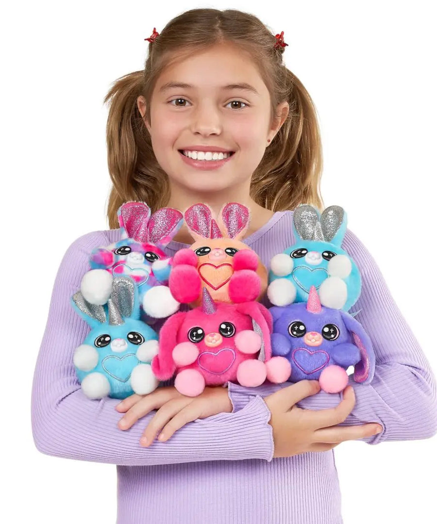 Zuru Rainbocorns Bunnycorn Surprise - 4+ Bunny Surprises Inside, Soft Cotton Tail Plush Toy, Collect All 6