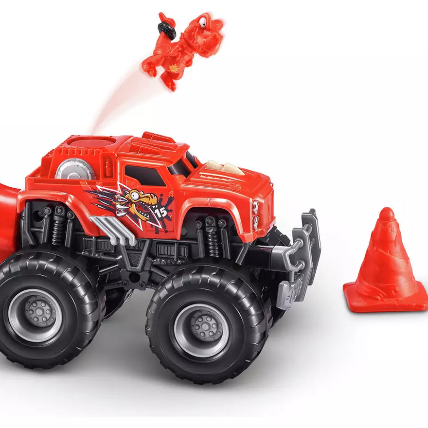 Zuru Smashers Monster Trucks Surprise (Skull Truck) - 25+ Surprises, Collectible Monster Truck with Smash Slime, Sand Compounds, & Accessories