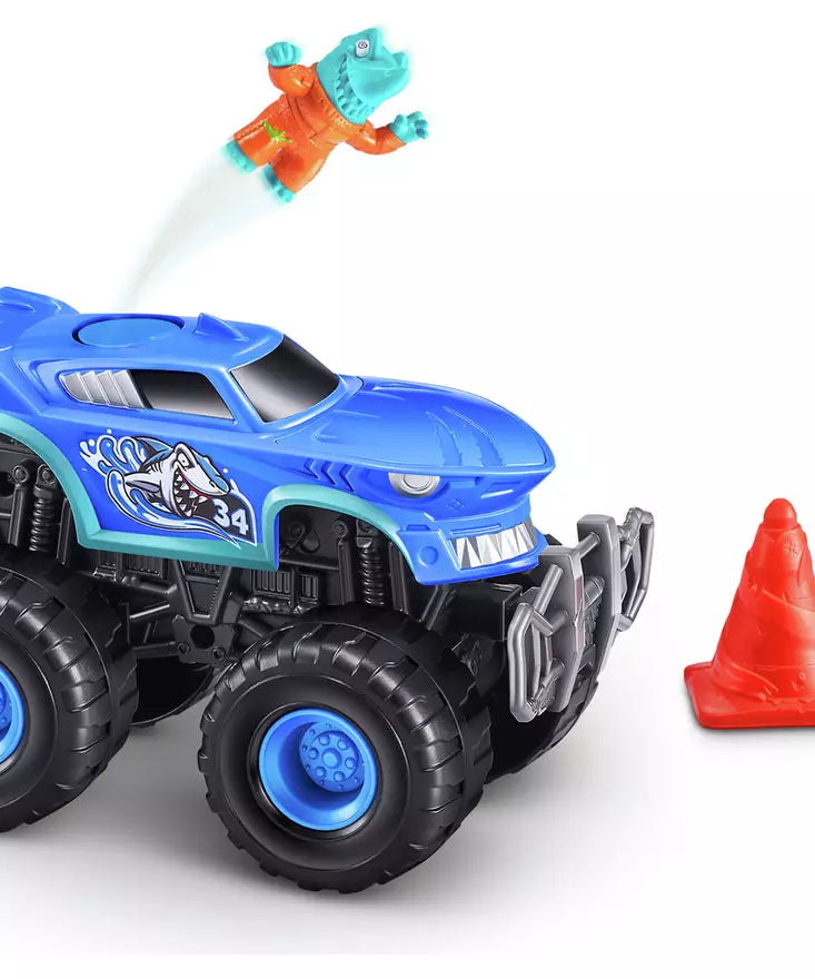 Zuru Smashers Monster Trucks Surprise (Skull Truck) - 25+ Surprises, Collectible Monster Truck with Smash Slime, Sand Compounds, & Accessories - MINIMEE KIDS