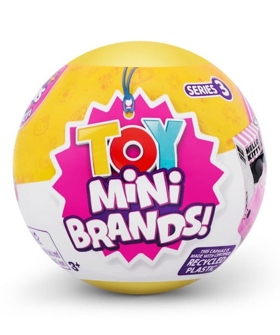 ZURU Toy Mini Brands Series 3 Capsule Ball - Unbox 5 Mystery Miniatures & Collect Rare Frozen Moments!
